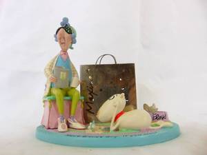 lot 370 image: VTG RARE MAXINE And Floyd Signed J Wagner Hallmark Votive Have A Nice Day