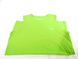 lot 382 image: Nike Dri-Fit Lime Green Tank- Sz L