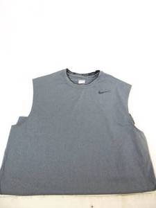 lot 384 image: Nike Pro Mens Tank in Grey- Sz M