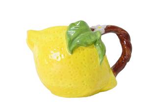 lot 186 image: Vintage Lemon Shaped Ceramic Pitcher by Teleflora
