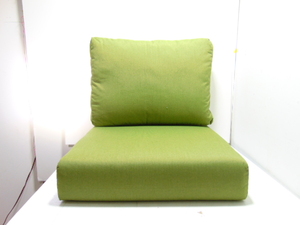 lot 112 image: NEW Sunbrella Outdoor Forever Patio SeatBack Cushion Spectrum Cilantro