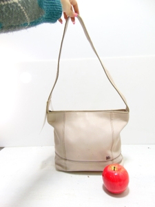 lot 199 image: the sak Neutral Cream Genuine Leather Crossbody Purse - Great