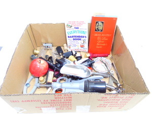 lot 610 image: Large Barware Lot w Recipe Books