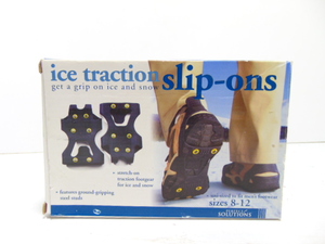lot 624 image: Vintage Perfect Solutions Ice Traction Slip On Foot Spikes Snow Men 8-12 Women 9.5-13