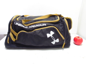 lot 155 image: UNDER ARMOUR STORM Black & Gold Gym Bag  Backpack - GREAT