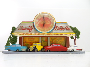 lot 645 image: Coca Cola Drive in clock, Family Drive-In 1988