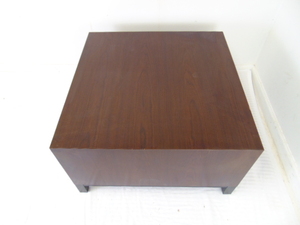 lot 159 image: National Wood Look Laminate Cube Table Coffee Table