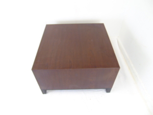 lot 160 image: National Wood Look Laminate Cube Table