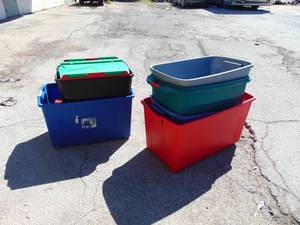 lot 452 image: Large Lot of Storage Totes and Containers