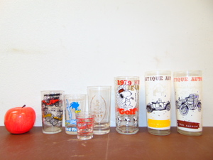 lot 390 image: Large Lot of Collectible Glasses- Auto Shows, Cartoon, Ect.