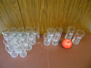 lot 422 image: HUGE Lot of Glassware- Three Sizes Letter S on Front