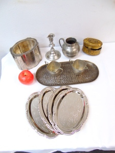 lot 434 image: Large Lot of Vintage Pewter More
