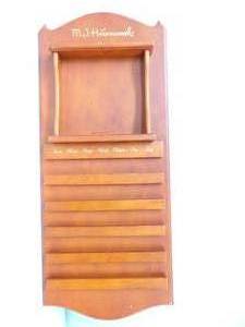 lot 583 image: M. J. Hummel Season of Joy Perpetual Calendar Wooden Wood Display without Tiles
