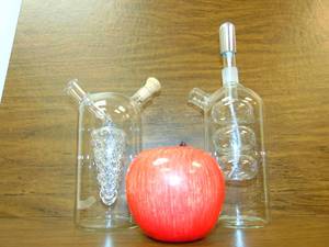 lot 594 image: Glass Oil and Vinegar Containers
