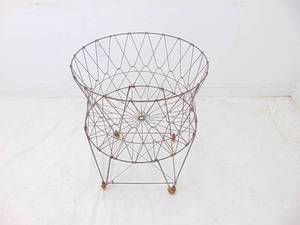 lot 155 image: Antique Collapsible Wire Cart