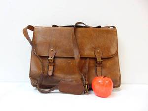lot 136 image: Ralph Lauren POLO Leather Courier BagBriefcase