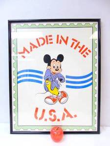 lot 91 image: Made in the USA Vintage Mickey Mouse Poster
