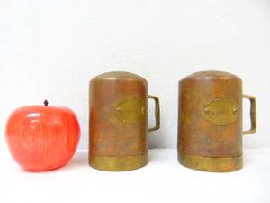 lot 335 image: Vintage CopperBrass Salt and Pepper Shakers 5