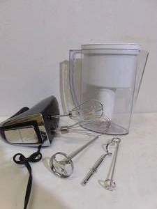 lot 531 image: Brita Water Filter Pitcher and Hamilton Beach Handheld Mixer