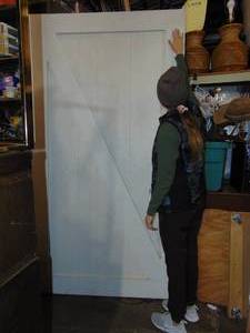 lot 192 image: HEAVY and Large White  Barn Door