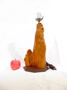 lot 80 image: Vintage Mid Century Cypress Root Table Lamp