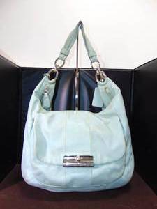 lot 228 image: COACH Hobo Shoulder Bag- Sky Blue