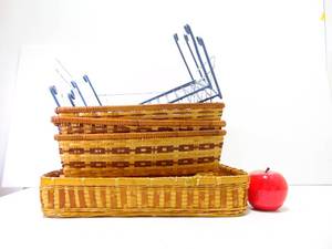 lot 343 image: Lot of Baskets and Metal Micro Shelves