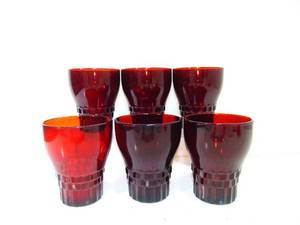 lot 239 image: Vintage Anchor Hocking Windsor Juice Glasses - set of 6