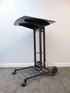lot 499 image: Rolling and Adjustable Height Laptop Table