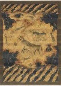 lot 184 image: KARASTAN Lascaux Taureau Rug 5 X 7 - New Zealand Wool