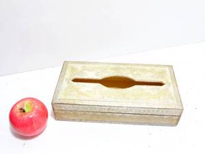 lot 361 image: Italian Wood Tissue Box
