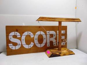 lot 271 image: Craggy Shot Ladder Game and Light Up SCORE Sign