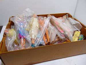 lot 367 image: Larg Lot of Vintage BARBIES c. 70s-80s