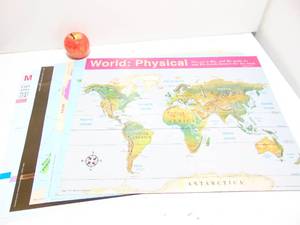lot 188 image: Large Set of Vintage Map and History Posters- Perfect for Classroom Decor- NEW
