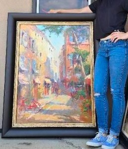 lot 242 image: Massive Canvas Art Print Framed