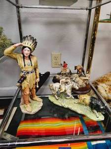 lot 44 image: Lot of Native American Figurines and Collectibles