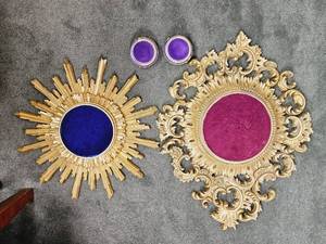 lot 53 image: Vintage Picture Frames that have Velvet Cushions for Display Purposes