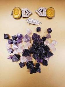 lot 64 image: Beautiful Purple Fluorite Stones- Ranging from Light Lilac to Deep Rich Purple