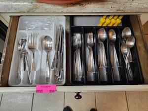 lot 330 image: Large Flatware Set