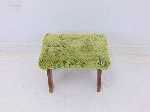 lot 564 image: Fuzzy Green Foot stool