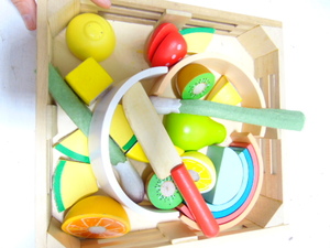 lot 294 image: Melissa & Doug Wood Kids Play Pretend Food