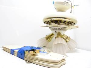 lot 472 image: PAIR of Ceiling Fans-White