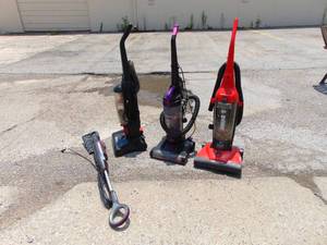 lot 515 image: Lot of Three Vacumm Cleaners