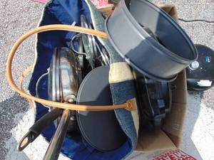 lot 138 image: Kitchenware Lot- Cookware, Bakeware, and Vintage Mutant Ninja Turtles Awesome Pizza Machine- Untested