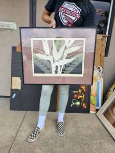 lot 140 image: Vintage Birds of Paradise Original Signed and Numbered Lith