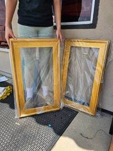 lot 490 image: 12 X 24 Pair of Gold Frames - NEW