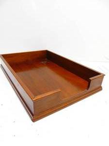 lot 398 image: Vintage Wood Paper Holder