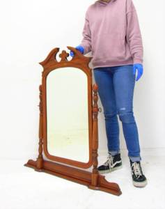 lot 12 image: 40 Height Morgans Asheville Style Vanity Mirror- Walnut