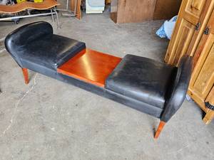 lot 374 image: Synthetic Leather Reception Bench