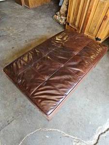 lot 376 image: Leather Footstool